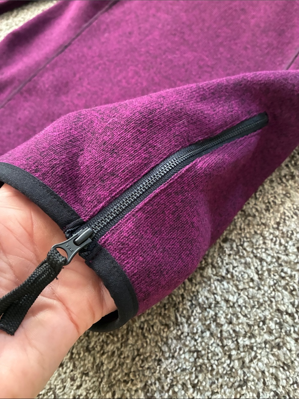 ๐ฆ NWT $55 Women's Purple Funnel Neck Sweater Jacket - Picture 4 of 4